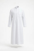 Qamis blanc homme manches longues