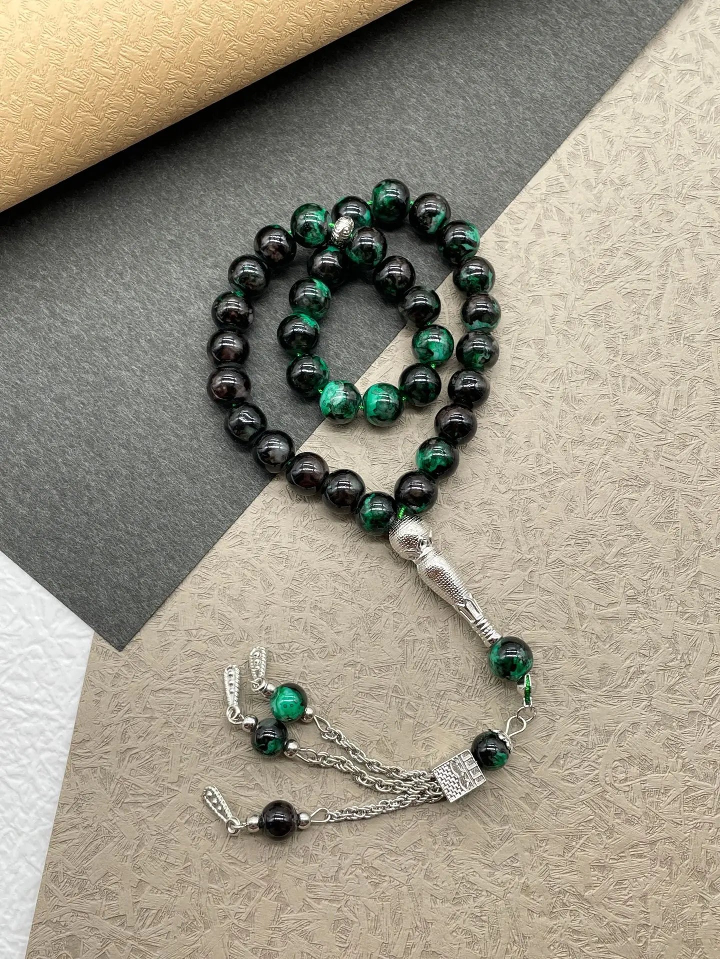 Bracelet Tasbih 33 Perles – Élégance Masculine et Spiritualité